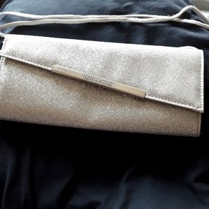 Party bag by Fiona Night in Sparkle Silver w/ crystals